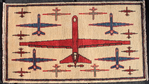 Red, White, and Blue Drone Rug
