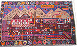 Small Village Afghan War Rug